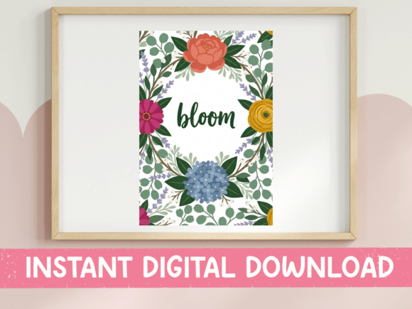 A Beautiful Bloom Floral Graphic for Crafters and T-Shirt Designs