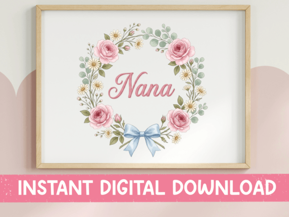A Designer's Review of the Nana Floral Wreath Script Graphics
