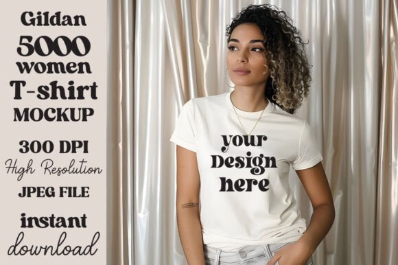 A Designer’s Review of the Gildan 5000 Natural T-shirt Mockup 9 Asset