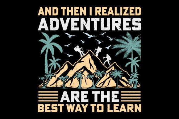Adventures Retro Hiking Graphics for T-Shirt Designs