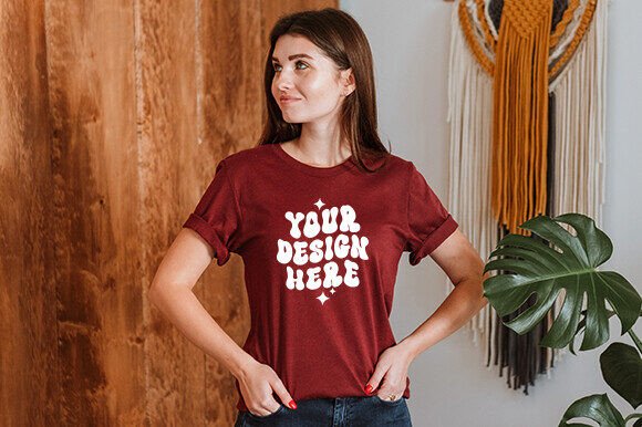 Bella Canvas Mockup for Crafting Graphics & T-Shirts