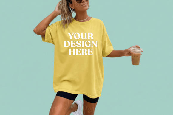 Graphic Design Assessment: The Yellow T-Shirt Casual Summer Mockup