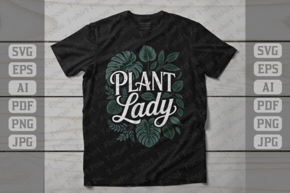 Plant Lady Botanical Typography for Business Graphics
