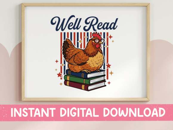 The Well Read Chicken: A Clever Embroidery Design's Practical Charm